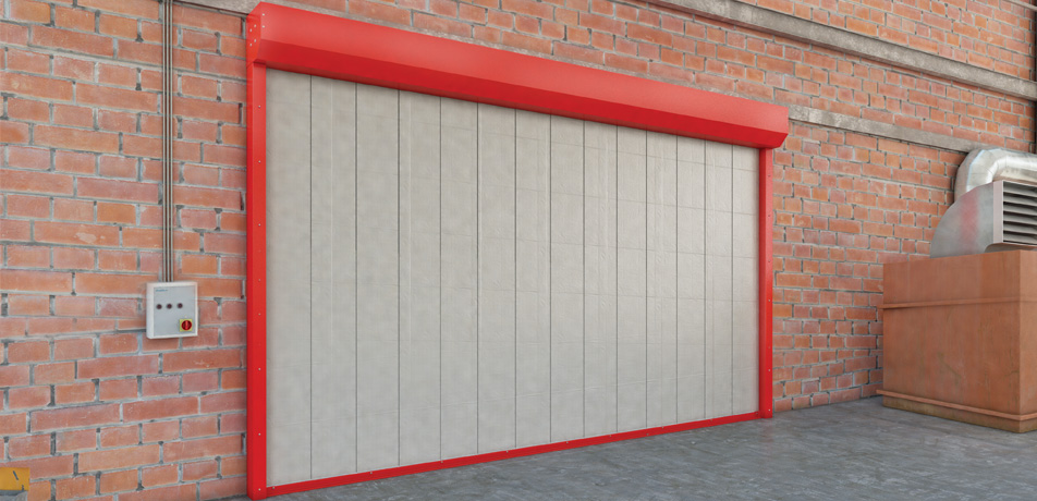 Противопожарная штора, устанавливается в складских, в жилищных и торговых комплексах.