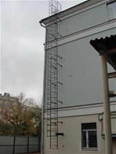 Испытание пожарной вертикальной лестницы более 10 п.м.