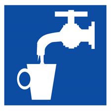 Знак D02 Питьевая вода (пленка)