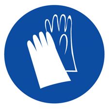 Знак M06 Работать в защитных перчатках (пленка)