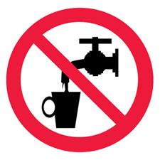 Знак P05 Запрещается использовать в качестве питьевой воды (пленка)